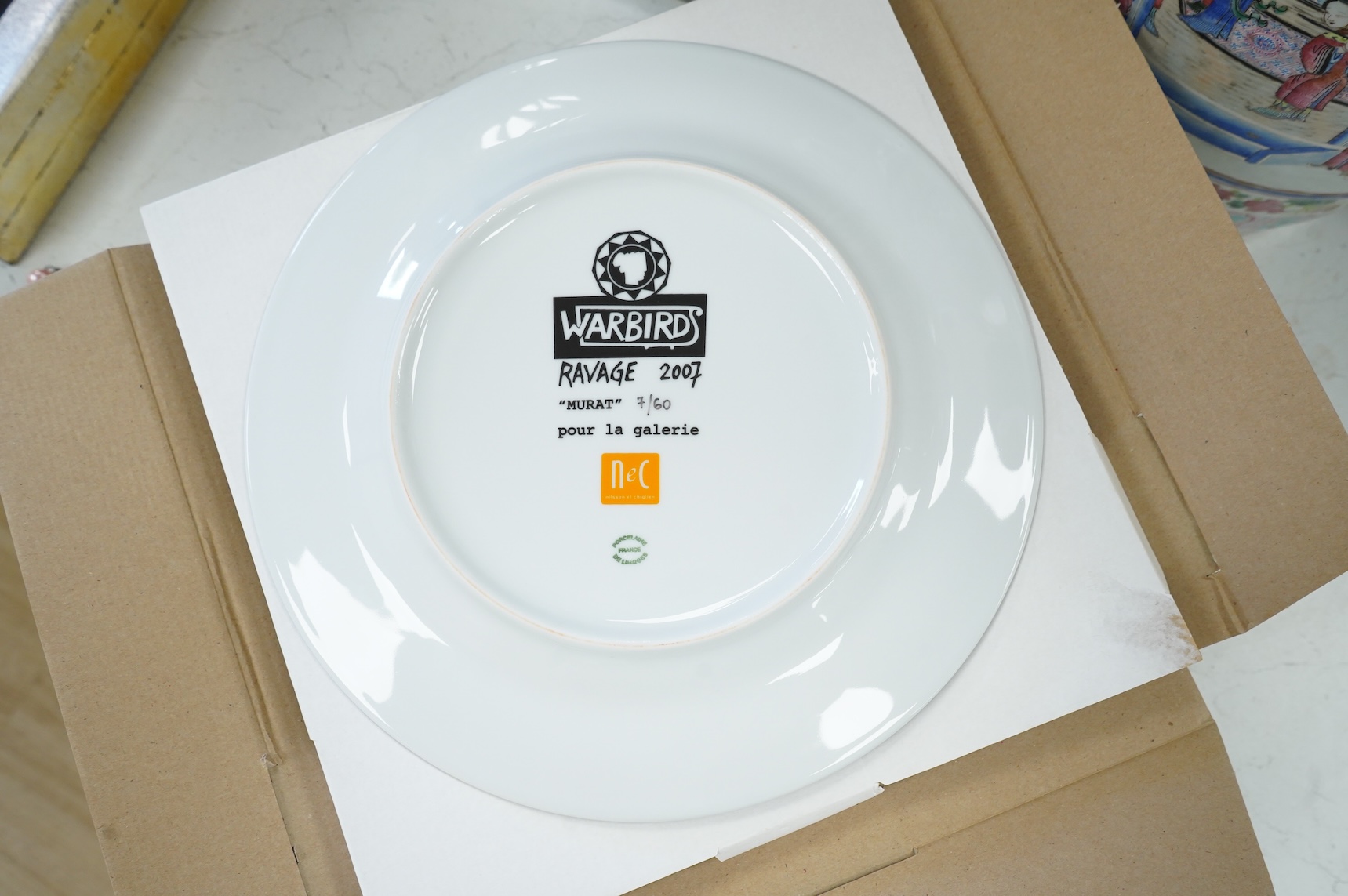 Nilsson es Chiglieu, a set of six warbirds design plates, 30cm